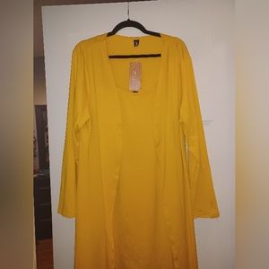 Open Front Coat & Cami Dress